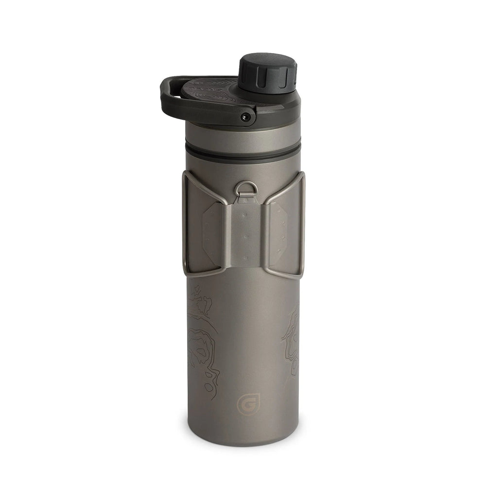 UltraPress® Ti Purifier - Covert Edition Titanium Trinkflasche 500ml GRAYL | S4 Supplies
