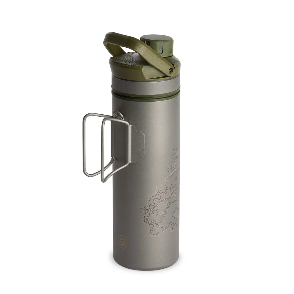 UltraPress® Ti Purifier - Covert Edition Titanium Trinkflasche 500ml GRAYL | S4 Supplies