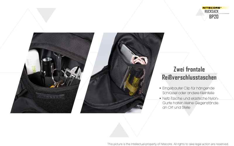 Nitecore BP20, schwarz" | S4 Supplies