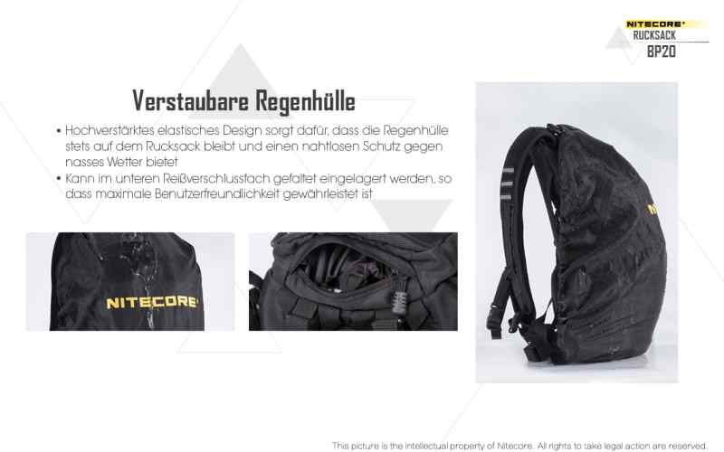 Nitecore BP20, schwarz" | S4 Supplies