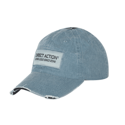 DIRECT ACTION VINTAGE BASEBALL CAP - Washed Steel Blue | S4 Supplies