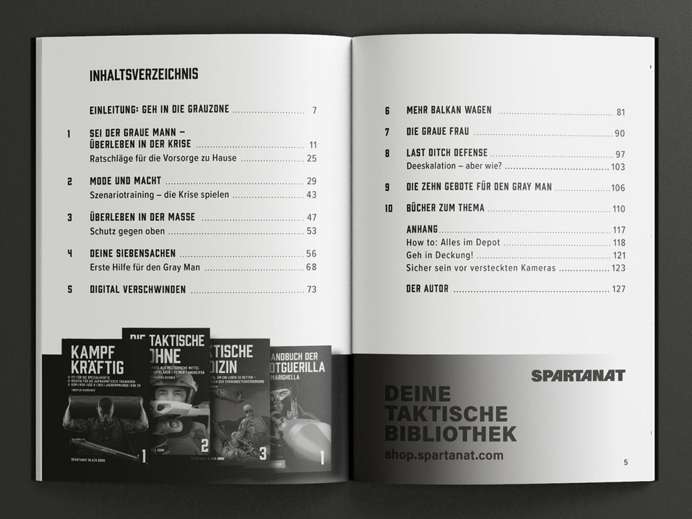 SPARTANAT Black Book 4 – Gray Man Theory | S4 Supplies