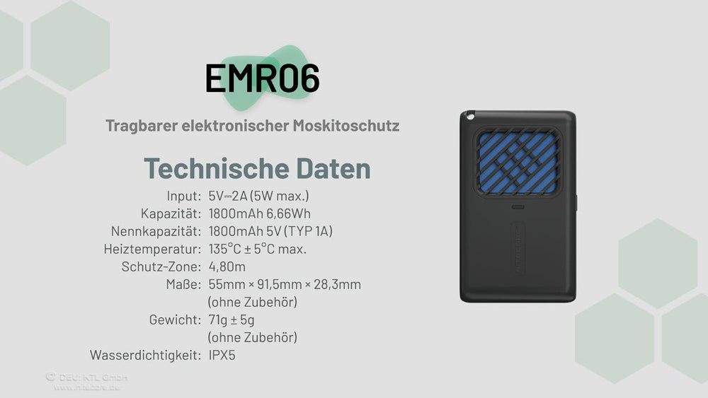 Nitecore EMR06 - Mückenabwehr, integrierter Akku | S4 Supplies