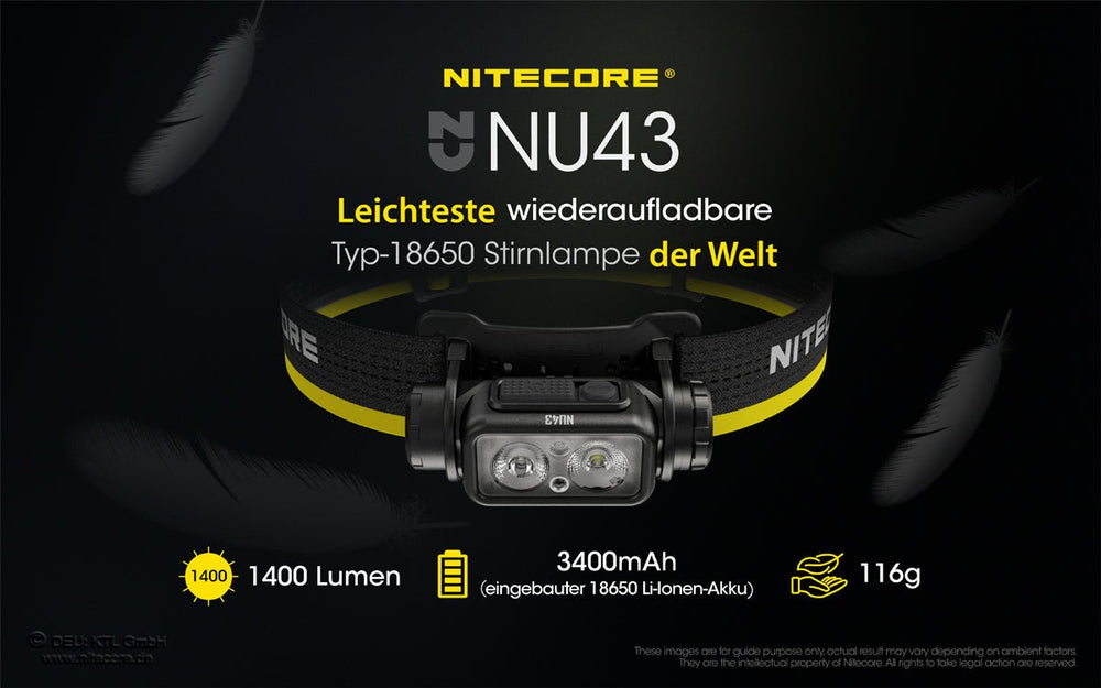 Nitecore NU43 - 1400 Lumen | S4 Supplies