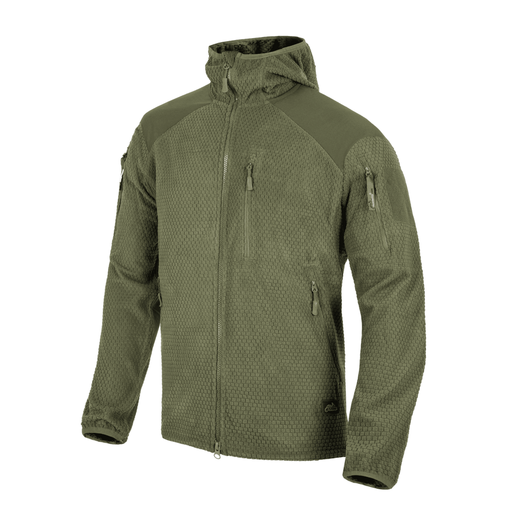 Alpha Hoodie Grid Fleece Jacke | S4 Supplies