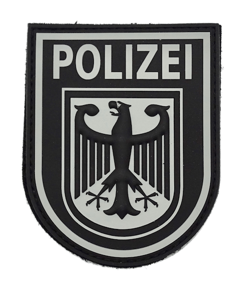 Ärmelabzeichen Bundespolizei (Tactical / grau-schwarz)