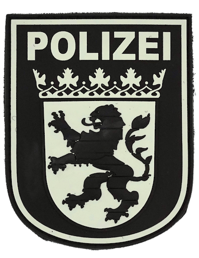 Ärmelabzeichen Polizei Hessen (Tactical / grau-schwarz)