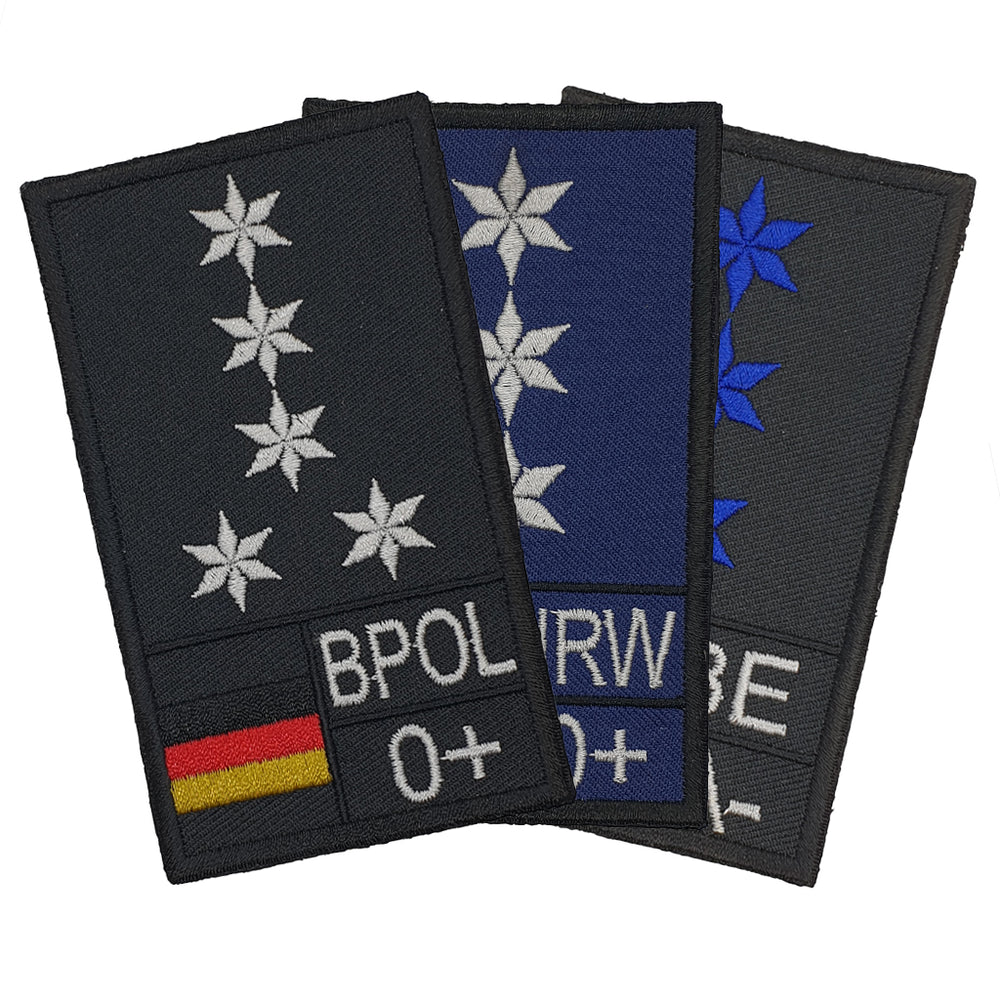 Polizei / Police Rank Patch - selbst gestalten!