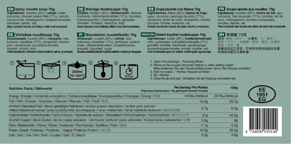 würzige Nudelsuppe