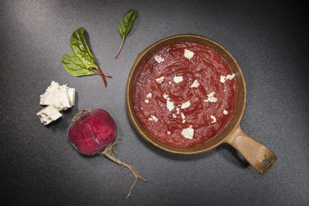 Rote Beetesuppe mit Fetakäse S4 Supplies