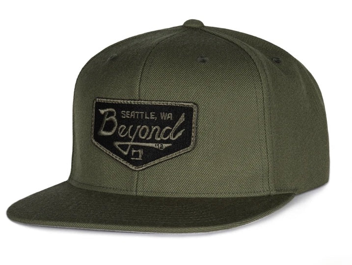 BEYOND Vintage Patch Hat - oliv